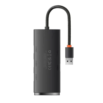 Baseus Lite Sorozat Hub 4 az 1-ben USB - 4x USB 3.0, 25cm Black