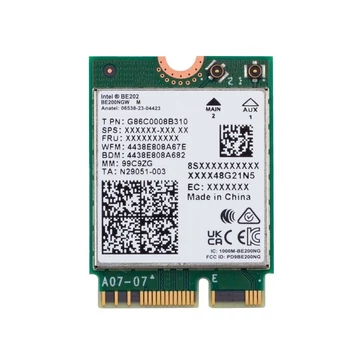 Intel Wi-Fi 7 BE202 2230 2x2 BE+BT No vPro