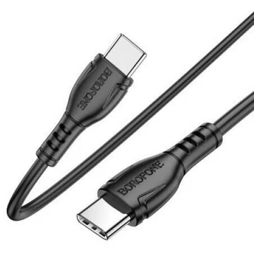 BOROFONE USB-C to USB-C male/male cable 1m Black