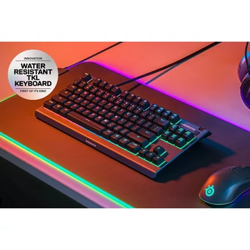 Steelseries Apex 3 TKL Gaming Keyboard Lavender UK
