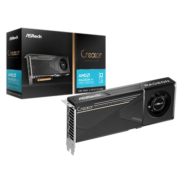 ASRock AMD Radeon AI PRO R9700 Creator 32GB videokártya