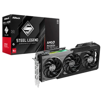 ASRock AMD Radeon RX 9070 XT Steel Legend Dark 16GB videokártya