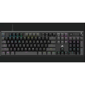 CORSAIR K70 CORE RGB Gamer billentyűzet, szürke/fekete