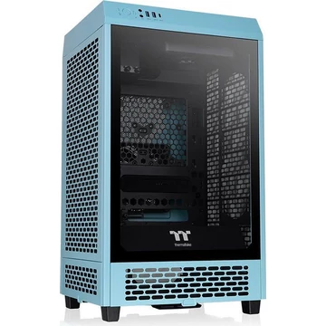 Thermaltake The Tower 200 táp nélküli ablakos MT Mini Tower számítógépház türkiz