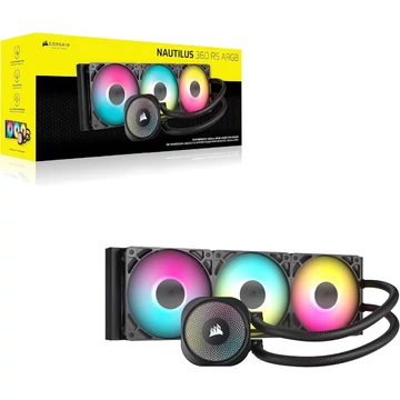 CORSAIR NAUTILUS 360 ARGB, 360mm Radiator, Liquid CPU Cooler