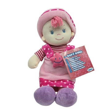 Plüss lány baba csillagos 32cm