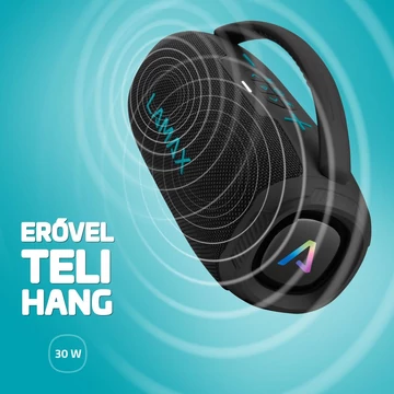 LAMAX PartyGo1 Mini 30W Bluetooth Karaoke hangszóró vezeték nélküli mikrofonnal