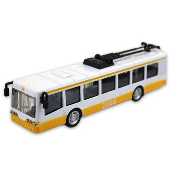Diecast trolibusz fénnyel és hanggal 17cm (többféle)
