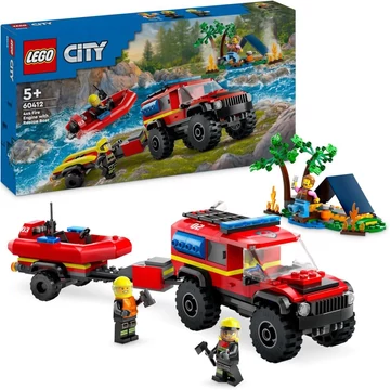 LEGO City - 4x4 Tűzoltóautó mentőcsónakkal (60412)