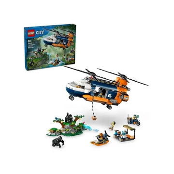 LEGO City - Dzsungelkutató helikopter a bázison (60437)