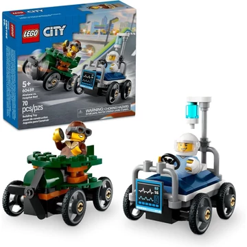 LEGO City - Repülő vs. kórházi ágy, versenyautós csomag (60459)