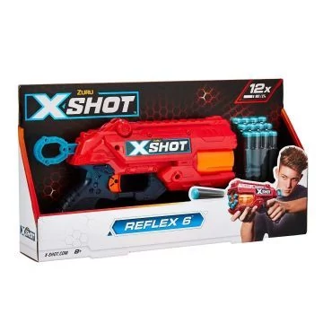 Xshot: Reflex 6 szivacslövő fegyver - 12 db tölténnyel