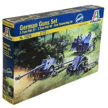 Italeri: II. világháborús német fegyverek makett szett, 1:72