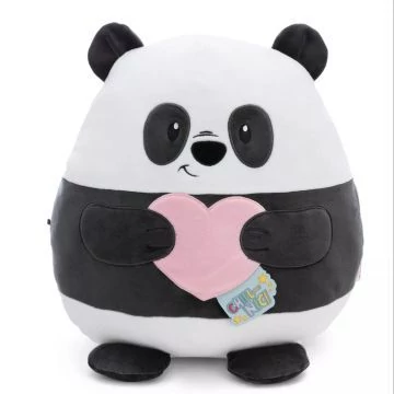 Chill-Nici: Panda szívvel plüssfigura - 30 cm