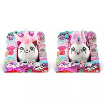 Airbrush Plush - Style 4 Ever színezhető plüss, Hairiffic Puha Pajti - többféle
