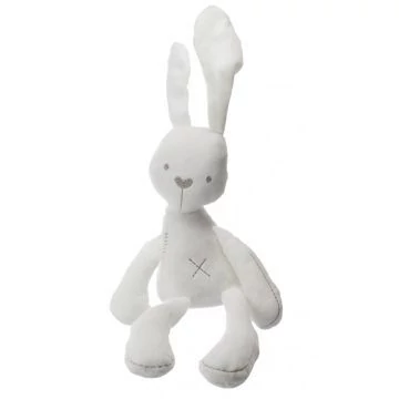 Hosszú fülű plüss nyuszi - 36 cm, bézs
