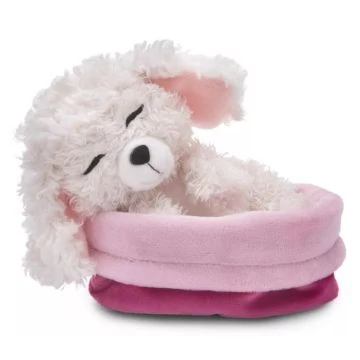 Nici Green - Pudli plüsskutyus kosárban - 12 cm