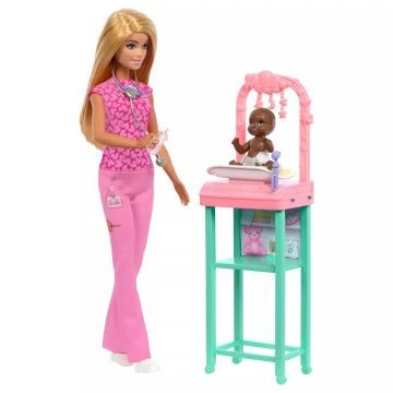 Barbie: Karrierista Barbie baba szettben - Gyerekorvos