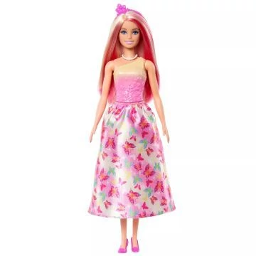 Barbie: Varázslatos hercegnő baba - rózsaszín