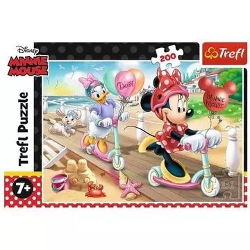 Trefl: Minnie a tengerparton puzzle - 200 darabos