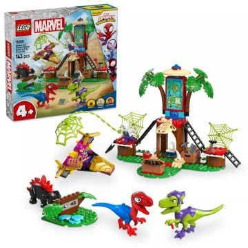LEGO® Marvel Pókember és Gobby raptorcsatája a lombház főhadiszálláson 11200