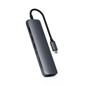 Satechi 6-in-1 USB-C Slim Multiport Adapter - Space Grey