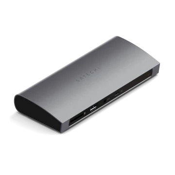 Satechi Aluminium Thunderbolt 4 Dock (1xT4 P 96W,3x T4 40Gbps 15W,Ethernet,3xUSB-A 3.2 10 Gbps,1xUSB-A 2.0 charging,SDcard,3.5mm audio) EU version - Space Grey