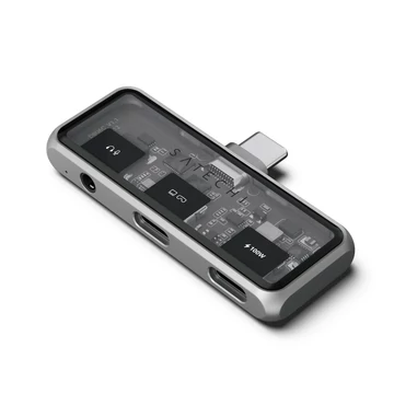 Satechi Mobile XR Hub with dual USB-C and Audio - Space Gray