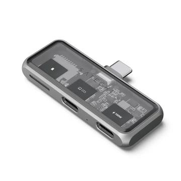 Satechi Mobile XR Hub with dual USB-C and microSD - Space Gray