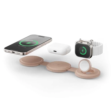 Satechi OntheGo 3-in-1 Wireless Charger - Desert Rose