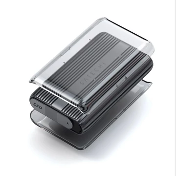 Satechi USB4 NVMe SSD Pro Enclosure (M.2 NVMe Drives 2280/2260/2242mm-16TBmax,PCI-E Gen 4x4,max bandwidth 8GB/s; reading/writing 3840MB/s ) - Grey