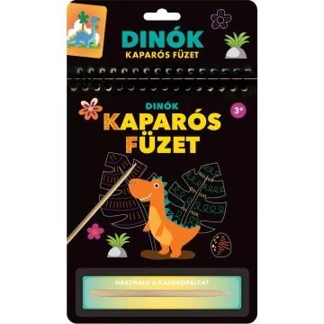 Kaparós füzet - Dinók foglalkoztató könyv