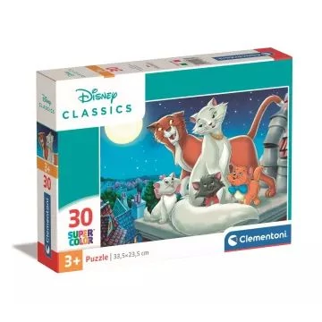 Clementoni: Macskarisztokraták - 30 darabos puzzle