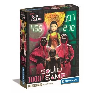 Clementoni: Squid Game - 1000 darabos puzzle poszterrel