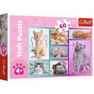 Trefl: Macskás puzzle - 60 darabos