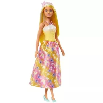 Barbie: Varázslatos hercegnő baba - aranysárga