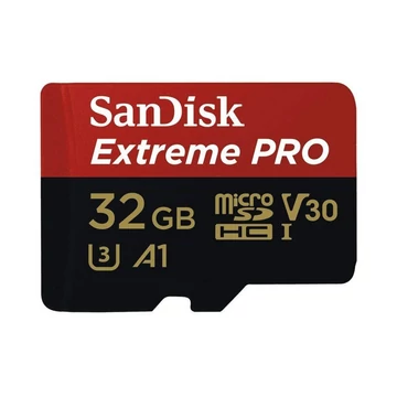 SanDisk  microSDHC™ Mobile Extreme PRO 32GB memkártya, + adapter (olvasási seb.: 100MB/s and írási seb.: 90MB/s), UHS-1, V30, A1 + Rescue Pro Deluxe (DRON)
