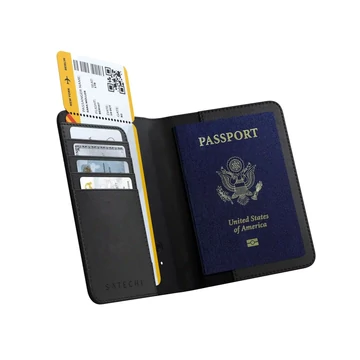 Satechi Vegan-Leather FindAll Passport Cover - Black