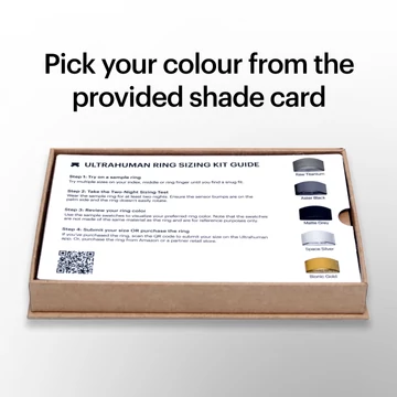 Ultrahuman Ring Air Sizing Kit with Swatches