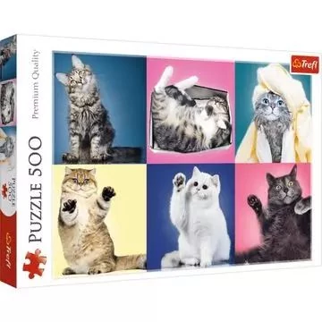 Trefl: Kiscicák puzzle - 500 darabos