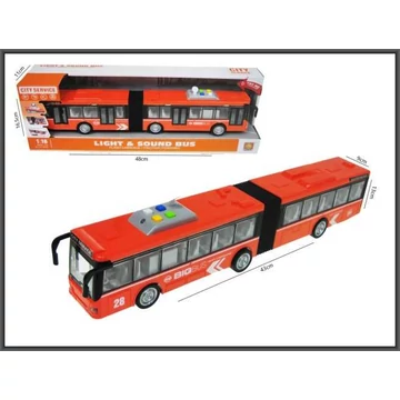 Busz fénnyel és hanggal 43 cm