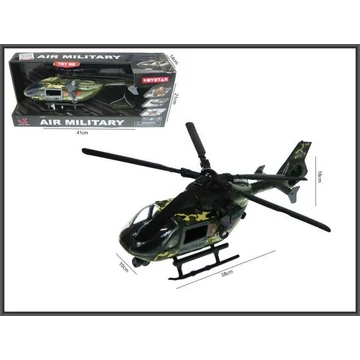 Katonai helikopter fénnyel és hanggal 38 cm