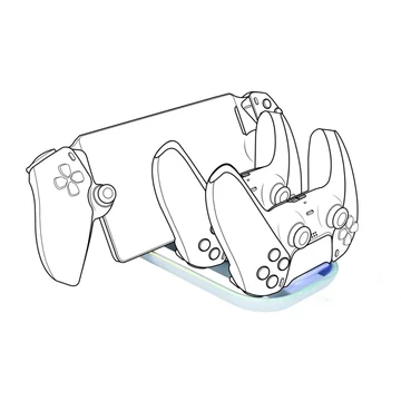 Nacon Tripla Töltőállomás PlayStation Portal és DualSense Kontrollerekhez (PS5)