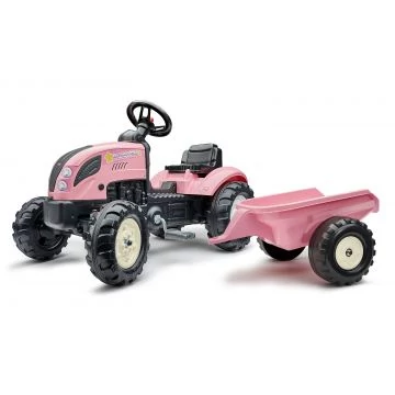 Falk: Country Star traktor pótkocsival - rózsaszín