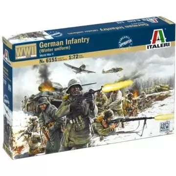 Italeri: II. világháborús német katonák téli egyenruhában, 1:72