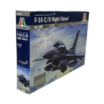 Italeri: F-16C/D Night Falcon repülőgép makett, 1:72