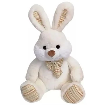 Nicotoy: Tapsi plüss nyuszi - krémszinú, 26 cm