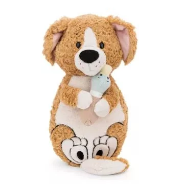 Nici: Barna plüss kutyus és kacsa - 40 x 20 cm