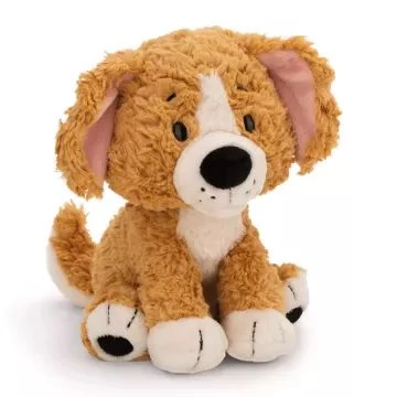 Nici: Plüss kutyus, ülő - barna, 35 cm