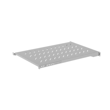 Lanberg 19" fix polc/tálca 1U/483x700mm 15kg maximum terhelhetőség szürke
